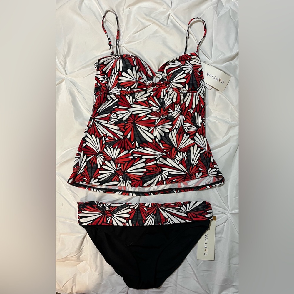 NWT Captiva Tankini Swimsuit Size L